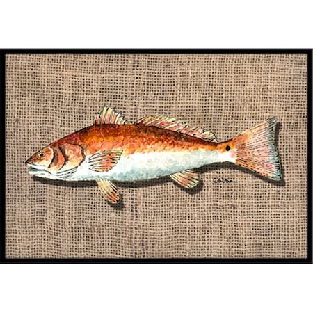 Beyondbasketball Fish Red Fish Indoor Or Outdoor Mat - 18 x 27 in. BE11032